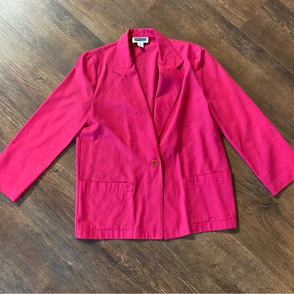 Vintage Prophecy by Sag Harbor Hot Pink oversized Blazer